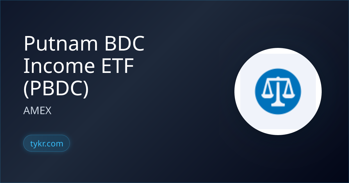 Putnam BDC Income ETF (PBDC) Stock Analysis, Price, Charts & Investment ...