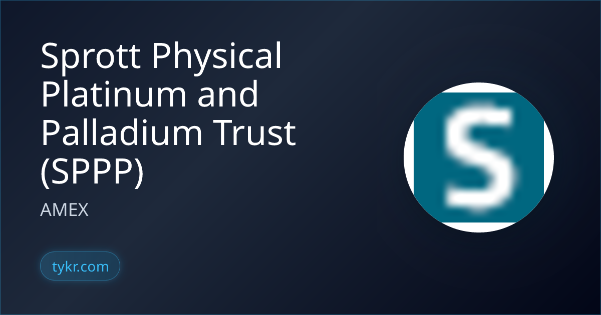 Sprott Physical Platinum and Palladium Trust (SPPP) Stock Analysis ...