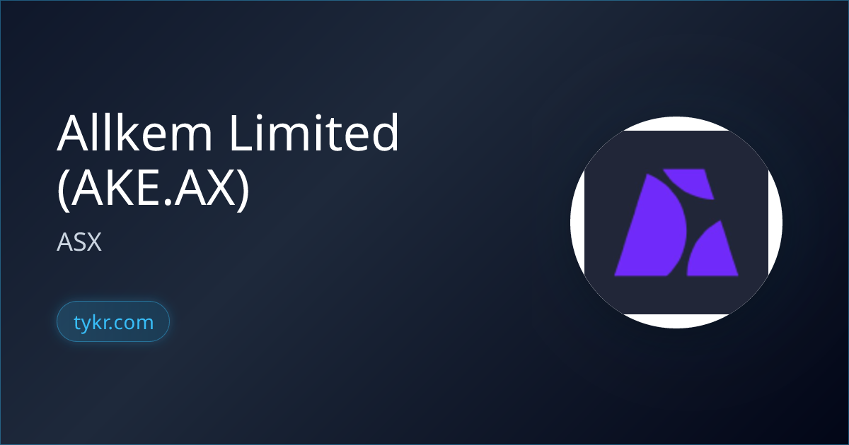 Allkem Limited (AKE.AX) Stock Analysis, Price, Charts & Investment ...
