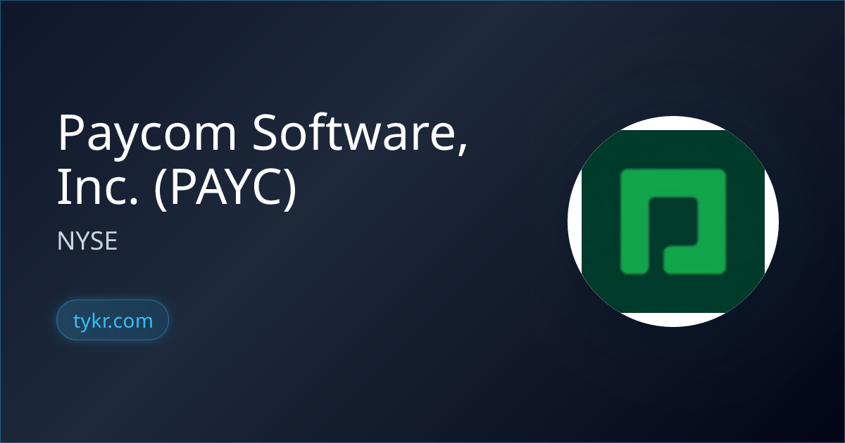 Paycom Software, Inc. (PAYC) Stock Analysis, Price, Charts & Investment ...