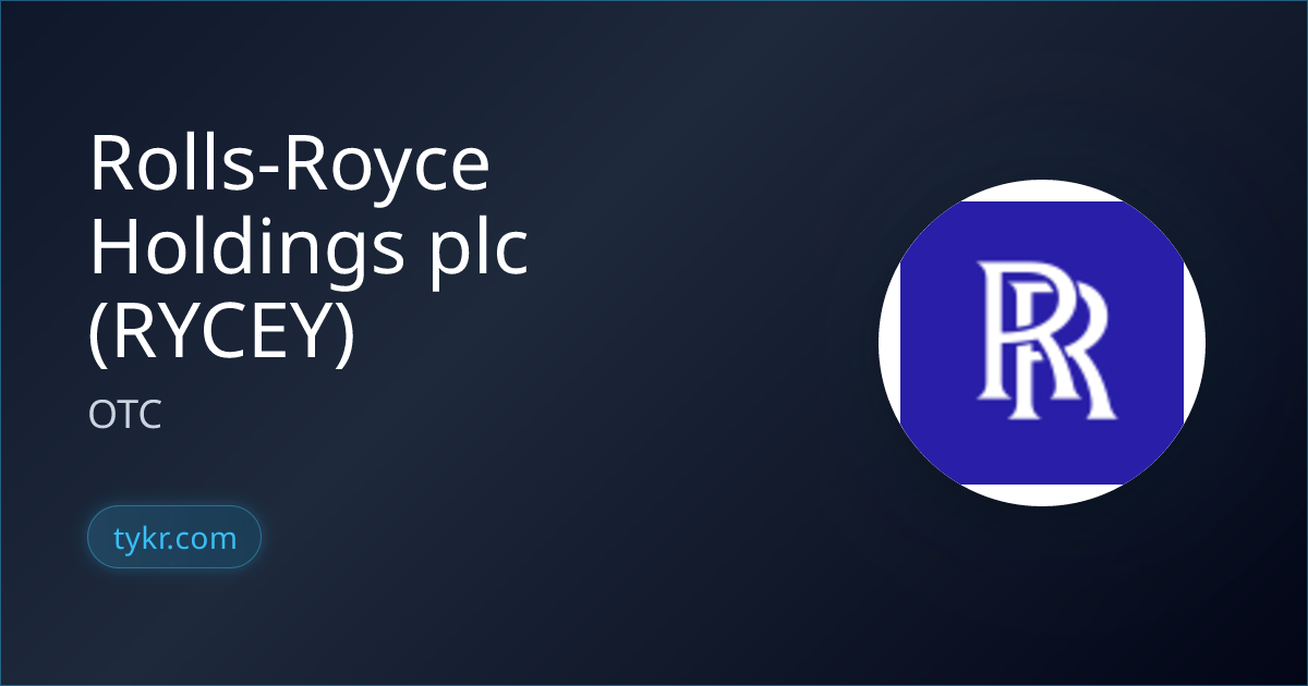 Rolls-Royce Holdings plc (RYCEY) Stock Analysis, Price, Charts ...